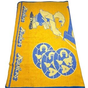 Vtg Blanket San Marcos  AGUILAS DEL AMERICA MEXICO Soccer SOFT   54x70”